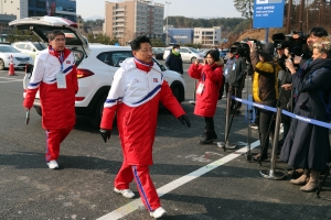 20180208 평창동계올림픽 북한선수단 선수촌 입촌식001