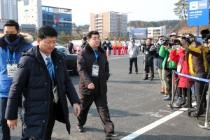 20180208 평창동계올림픽 북한선수단 선수촌 입촌식002